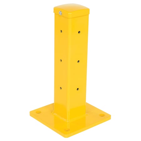 Vestil Rigid Tube Post 18.875 In Bolt-On Style-Yellow GR-F2R-BO-TP18-YL